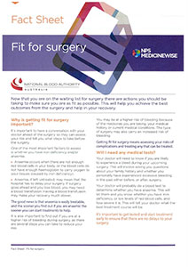 NBA MedicineWise - Fit for Surgery